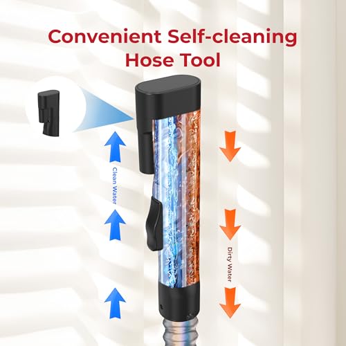 Rosewill Multi-Purpose Portable Carpet and Upholstery Cleaner with 74.4 oz Large Water Tank, Self Cleaning, Powerful Suction 17 KPa Spot Cleaner, 600W Motor, 4 Tools for Pets, Car, Couch and Stairs - color: Gray