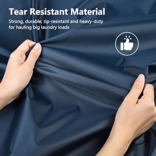 OTraki 28x45 Inch Laundry Bag, Dirty Clothes Travel Wash Bag - color: Navy Blue
