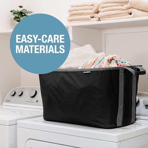 Collapsible Laundry Basket - Midnight Black/Shadow Gray (2PK) - color: Black Gray