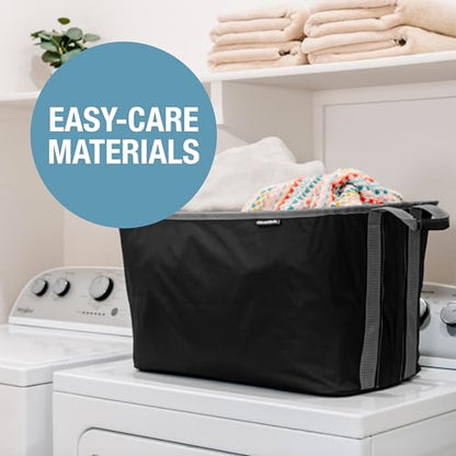 Collapsible Laundry Basket - Midnight Black/Shadow Gray (2PK) - color: Black Gray