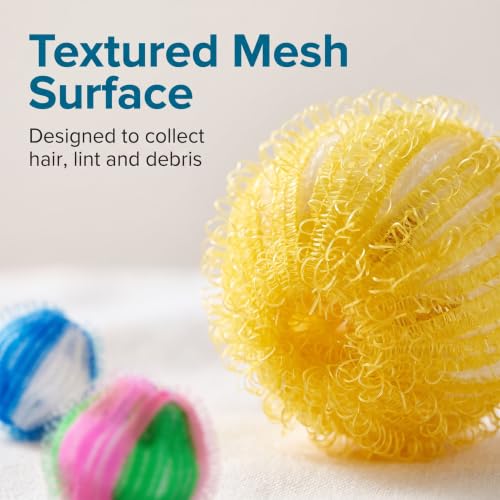 5 Pack Multicolor Hair Remover Laundry Balls, Reusable Pet Hair Catcher for Washing Machine and Dryer,for Clothing Dog Cat Pet Hair Remover for Laundry Lint Remover Washing Balls Dryer Balls