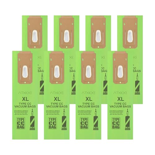 8 Pack CC Vacuum Bags Fit for Oreck XL Vacuum Bags Type CC - color: 8 pack