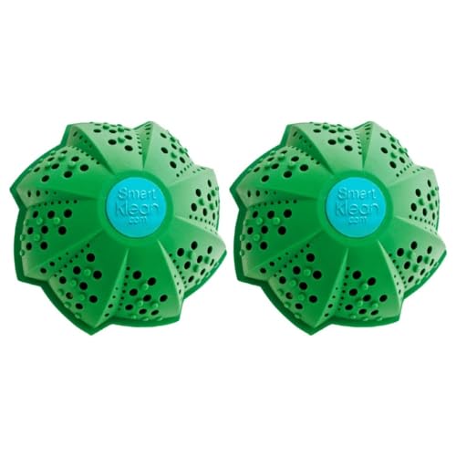 Eco-Friendly Detergent-Free Laundry Balls - Reusable, Hypoallergenic, Natural Fragrance-Free,Non-Toxic Washing Machine Ball - 2 Pack