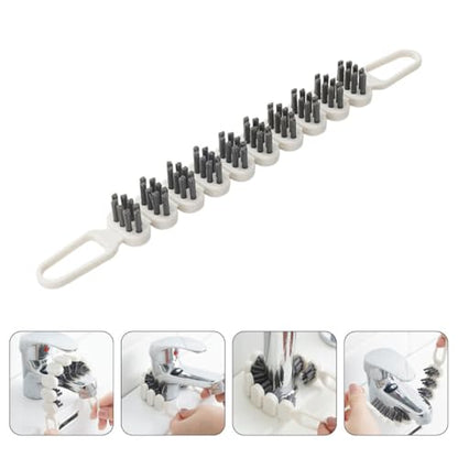 2pcs Bendable Crevice Cleaning Brush Set for Kitchen and Bathroom, Multi-use Metal Surface Scrubbers, Reusable Narrow Gap Brush for Corners and Hard-to-Reach Areas