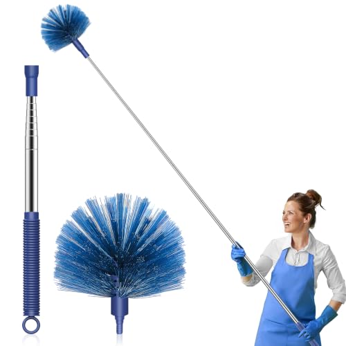 SetSail Cobweb Duster with Extension Pole, for Cobweb Cleaning,Blue - color: Blue, size: Cobweb Brush