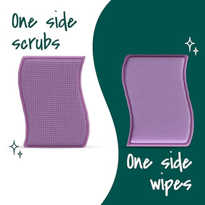 Scotch-Brite Stay Clean Scrubber Pads, Non-Scratch Dish Sponges for Kitchen Cleaning, 12 Count, Rinses Clean, Odor-Resistant, Safe on Non-Stick Cookware, Pots, Pans, and Glassware - size: 12 Pads