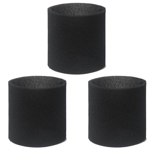 90585 Foam Sleeve Filter Replacement Compatible with Shop-Vac, Vacmaster & Genie Shop Vacuum Cleaner, VF2001 Foam Replacements Filters for Wet Dry Vacuum Cleaner (3 Pack) - style: 3PCS 90585