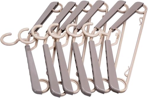 12-Pack Heavy Duty Plastic Extra-Wide Arm 15"-23" Suits Clothes Hangers with Swivel Hooks,Perfect for Coat,Jacket,Dress,Shirt,Trousers or Closet Space Saving,Grey&Tan - color: Gray-12 Pack