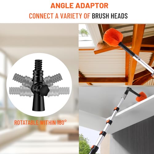 20ft High Reach Duster Kit with Extendable Pole,High Ceiling Duster Kits - size: 12 feet