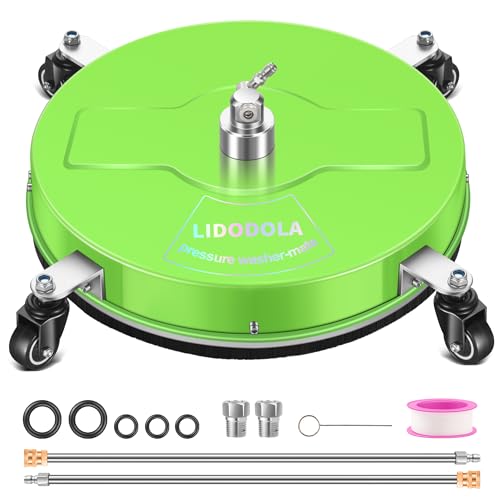 LidoDola 19'' Pressure Washer Surface Cleaner Green, Power Washer Accessory - size: 19 INCH GREEN