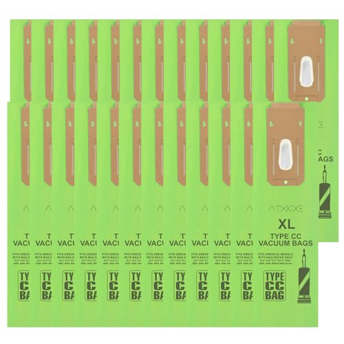 25 Pack CC Vacuum Bags Fit for Oreck XL Vacuum Bags Type CC - color: 25 pack