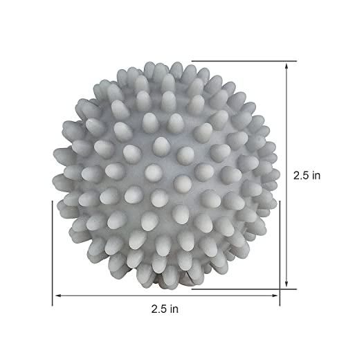 Dryer Balls 4 Pack - Non-Toxic Reusable Dryer Balls (Gray) - color: Gray