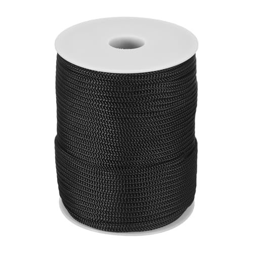 MECCANIXITY 3/16 Inch Braided Polypropylene Rope 255ft Black - color: Black, size: 3/16 Inch 255ft