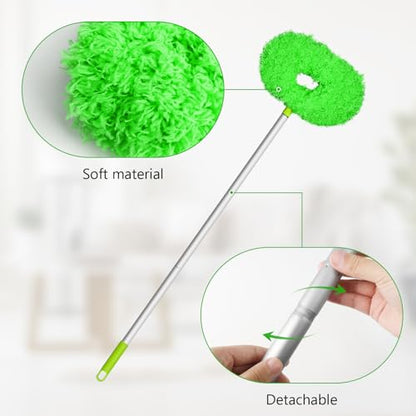 Eunice Ceiling Fan Cleaner Duster with Extension Pole, Green 4.2FT - color: Green, size: 4.2FT