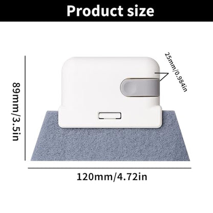 1 PcsWindow Track Cleaning Brush, Window Groove Cleaning Brush, Universal Window Sill Cleaner Tool, Sliding Door Track Cleaner Brushes for Home Kitchen Tracks Shutters Crevice Water Stain Remover