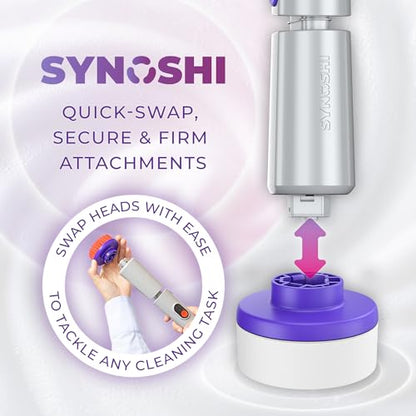 SYNOSHI PRO Electric Spin Scrubber Cordless Cleaning Bathroom Scrubber - size: Synoshi PRO