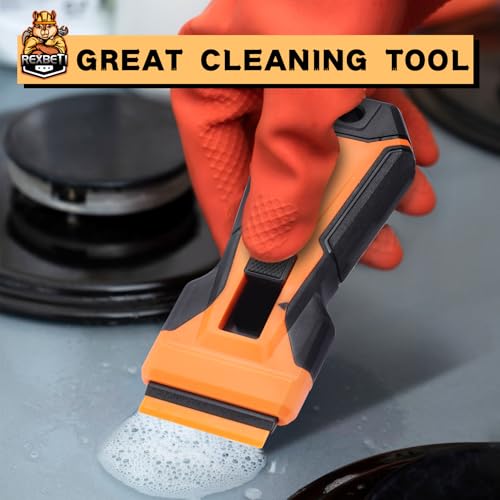 REXBETI Razor Blade Scraper Tool, Paint, Windows, Glass Stovetop Scraper