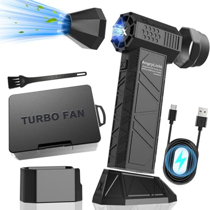 P2 Compressed Air Duster-130000RPM Super Power Electric Air Duster, 4-Gear Adjustable Mini Blower with Fast Charging, Dust Blower for Computer, Keyboard, House, Outdoor and Car