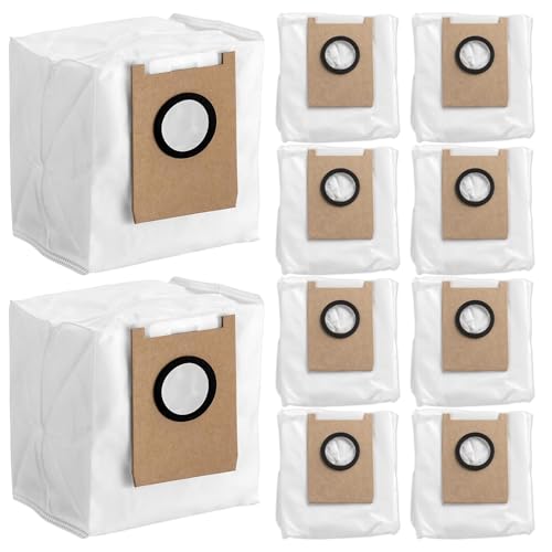 10 Pack Replacement Dust Bags Compatible with Eufy 3-in-1 E20 Robot Vacuum