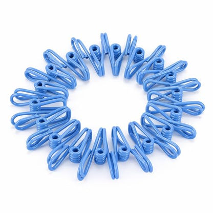Mr. Pen- PVC-Coated Utility Clips, 2 Inch, 18 Pack, Blue - color: Blue