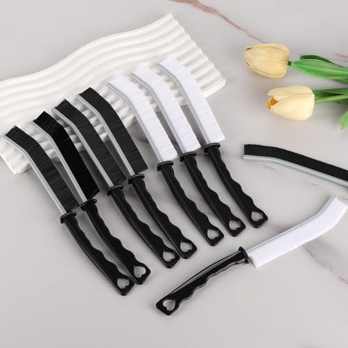 12Pcs Hard Bristle Crevice Cleaning Brush, Grout Cleaner Brush, Multifunctional Gap Cleaning Tool for Household Use, Bathroom, Kitchen, Window,Toilet