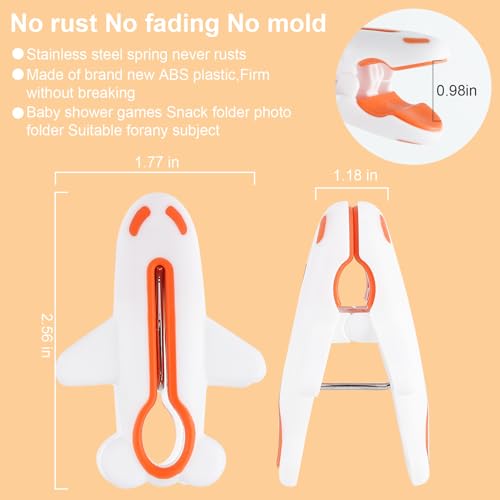 Plastic Clothes Pins Colorful Clothespins-Non-Slip Laundry Clips 24 PCS - color: 3 Colors 24 Pcs