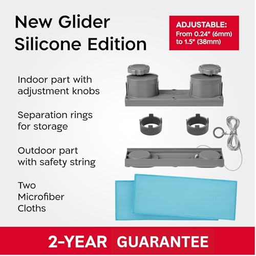 Tyroler Glider R-3 AFC Magnetic Window Cleaner Tool Fits Windows 0.24"-1.5"