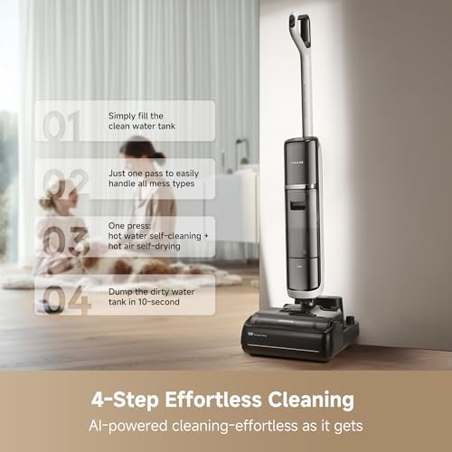 dreame H15 Pro Heat Wet Dry Vacuum and Mop, 185°F Hot Water Floor Cleaning