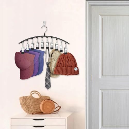 Legging Hangers for Closet Organizer, Hat Hangers for Closet 2 Pack with 10 Clips Holds 20 Leggings, Legging Hanger, Pants Storage Organizer Suitable for Socks, Panties, Underwear, Pants (White) - color: White