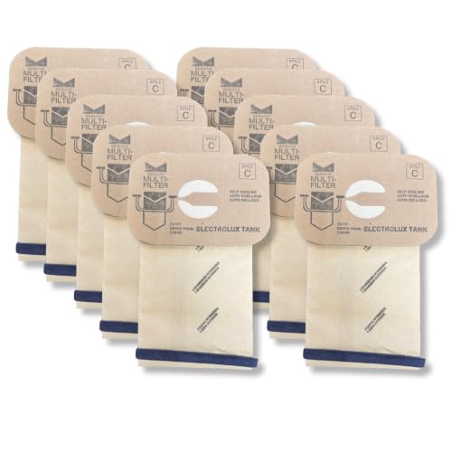 VacBagsUSA 10 Micro-Filtration Vacuum Bags for Electrolux Style C, 10 pack