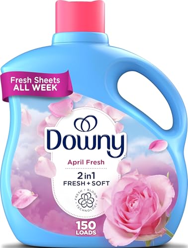 Downy Fabric Softener Liquid, April Fresh Scent, 111 fl oz, 150 Loads - size: 111 Fl Oz (Pack of 1)
