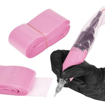 100pcs Clip Cord Sleeves Disposable Pink Tattoo Machine Gun Accessories Tattoo Supplies