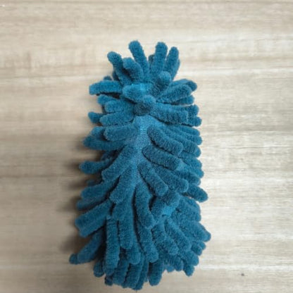 Telescopic Microfiber Duster with Extendable Pole (12 to 31.5 Inch), Washable Dusting Wand for Cleaning Home Furniture, Car Interior, Blinds and Ceiling Fans, Blue