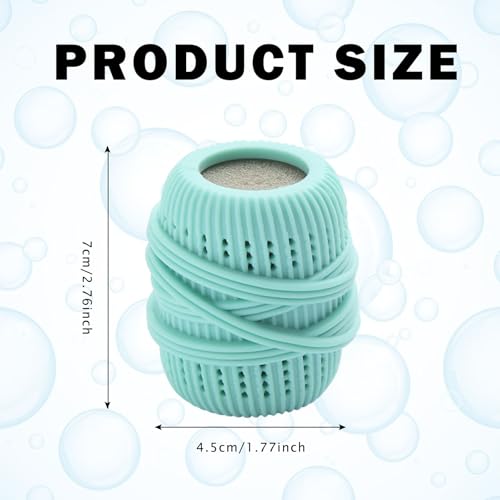 Washing Machine Laundry Ball Reusable Fabric Softener Dispense Ball for Washing Sponge Cleaning Tool Household Substitute (Blue) - color: Blue