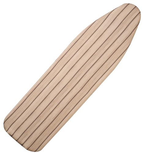 Seiritex Ironing Board Cover and Pad 15 x 54 inch, Heat Reflective with Hook and Loop Fasteners, Thick Padding with Elasticized Edges, Iron Board Replacement Cover Fit Standard Size (Woodgrain) - color: Woodgrain, size: 15x54