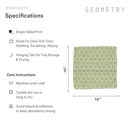GEOMETRY Kitchen Dish Cloths - Spring & Summer Collection - Premium Dishcloths with Geoweave - Absorbent & Fast Drying Kitchen Towels - Paradise, 10" x 10" - 3-Pieces - color: Paradise, size: 10" x 10" (3 Pack)