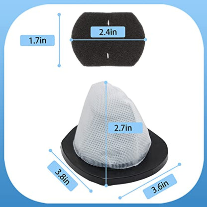 3 Pack 2030 Vacuum Filter & 6 Pack 2030 Foam Filter Compatible with Bissell Vacuum Cleaner Models 2030, 20303, 20306, 20307, 20309, 2030H, 2030V, 2030X, 2030Z - size: 3 Vacuum Filters & 6 Foam Filters