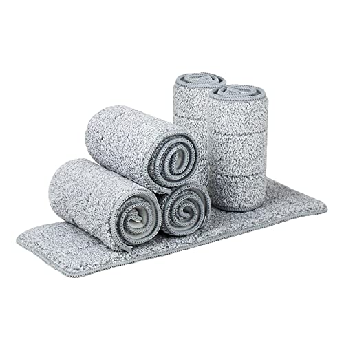 32 Inch Commercial Flat Microfiber Mop Pads Refill 6 Pack - color: 32 in Mop Pads