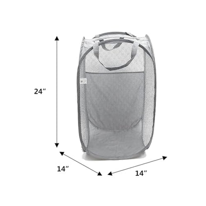 Extra Large Laundry Bags 7 Pack, Varied Colors - color: Mixcolor with hamper