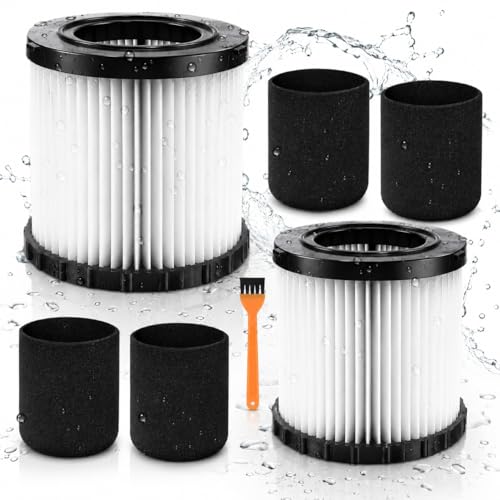 2-Pack DCV5801H Vacuum Filter Replacement Compatible with DEWALT DCV580H - color: 2 Pack DCV5801H HEPA Filter