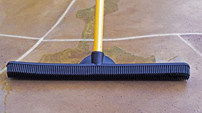 FURemover Pet Hair Removal Rubber Broom, Heavy Duty Cleaning 18" Broom Head - color: Furemover Heavy Duty Outdoor Broom