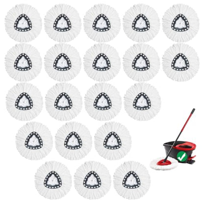 20Pack Spin Mop Replacement Heads,100% Microfiber,Household Floor Cleaning - size: 20Pack