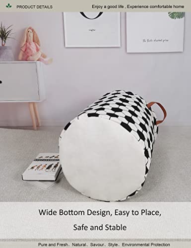 Round Geometric Hexagon Laundry Basket Hamper for Youth,Teens,Adults - color: Hexagon Football