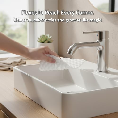 40 PCS Magic Sponge Eraser Sheets, Disposable Point Melamine Sheets Convex Point Cleaning Eraser Pads Thickened Cleaning Foam for Kitchen Bathroom Shoe Furniture Sink