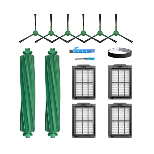Replacement Parts for iRobot Roomba Plus 405 (G181) Combo & 505 Combo Robot Vacuum Cleaner Accessories Kit 13 Packs 2 Main Brushes, 4 Filters, 6 Side Brushes, 1 Bumper Stripe - color: style 5