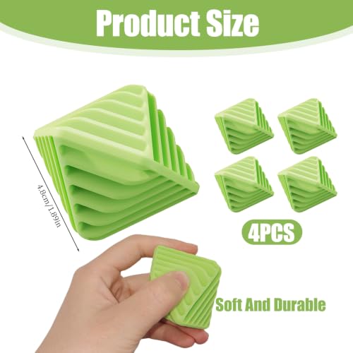 4 Pack Reusable Laundry Anti Static Balls，Cube Agitator Balls - color: Green