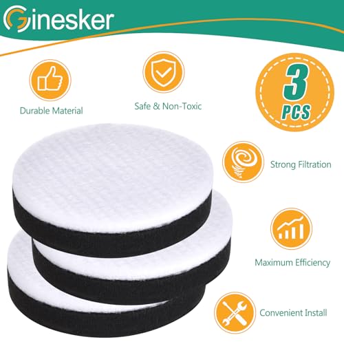 Replacement Filter for Eureka NEU100 Airspeed NEU10AE4 NEU102 NEU10AE5 NEU10AE2 Compact Bagless Upright Vacuum, Compare to Part # E0106(3 Pack)