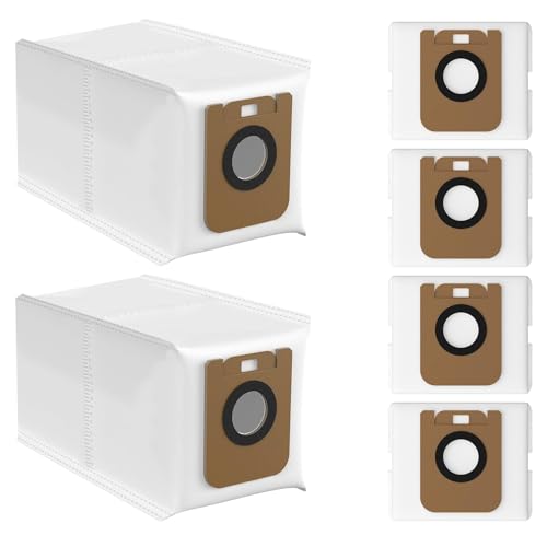 Dust Bag Compatible with Dreametech D10 Plus Robot Vacuum Vacuuming Cleaner Bags Accessories for Collecting Garbages 6 Pack