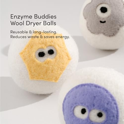 Dirty Labs | Enzyme Buddies New Zealand Wool Dryer Balls | 3 Pack - color: Enzyme Buddies