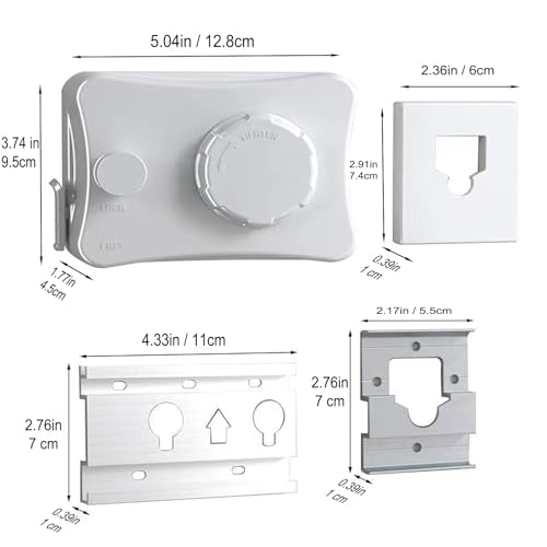 Anti-Sagging Clothes Line Thickened Steel Wire Retractable Clothesline Heavy Duty Clothesline Wall Mounted Bright Porcelain White Finished - size: 5.1m 6612W White Anti-Sagging ClothesLine